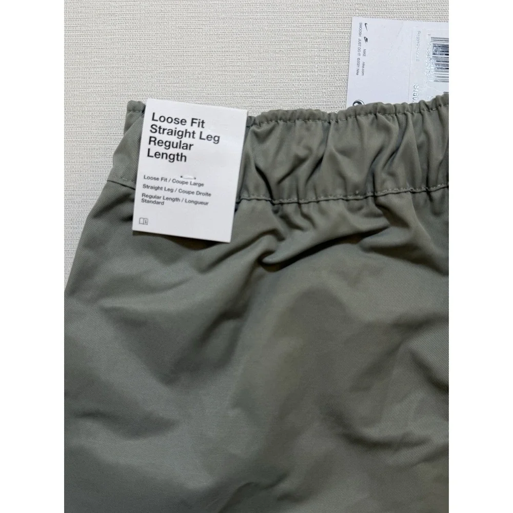 Nike Tech Woven Men's XS Pants Light Army Tan Black HJ0647-320 Loose Fit $160